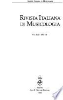 Rivista italiana di musicologia