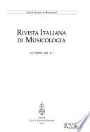 Rivista italiana di musicologia