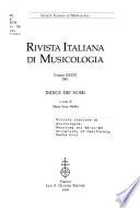 Rivista italiana di musicologia