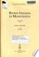 Rivista italiana di musicologia