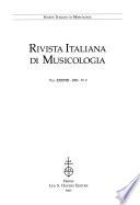 Rivista italiana di musicologia