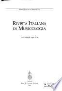 Rivista italiana di musicologia