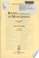 Rivista italiana di musicologia