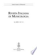 Rivista italiana di musicologia