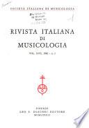 Rivista italiana di musicologia