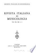 Rivista italiana di musicologia