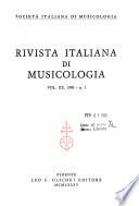 Rivista italiana di musicologia
