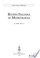 Rivista italiana di musicologia
