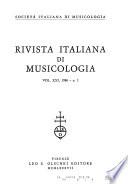 Rivista italiana di musicologia