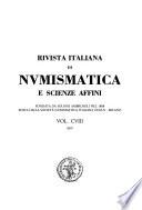 Rivista italiana di numismatica e scienze affini