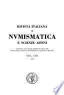 Rivista italiana di numismatica e scienze affini