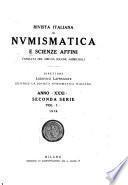 Rivista Italiana di numismatica e scienze affini