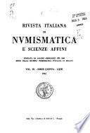 Rivista italiana di numismatica e scienze affini