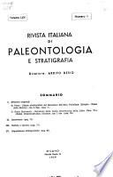 Rivista Italiana Di Paleontologia E Stratigrafia
