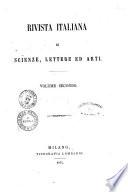 Rivista italiana di scienze, lettere ed arti