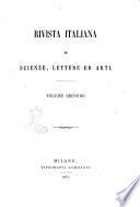 Rivista italiana di scienze, lettere ed arti