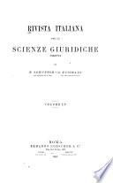 Rivista italiana per le scienze giuridiche ...