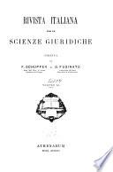 Rivista italiana per le scienze giuridiche
