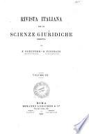 Rivista italiana per le scienze giuridiche