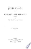 Rivista italiana per le scienze giuridiche ...