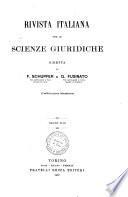 Rivista italiana per le scienze giuridiche