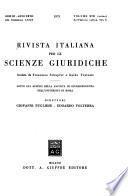 Rivista italiana per le scienze giuridiche