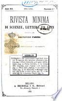 Rivista minima di scienze, lettere ed arti