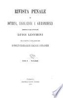 Rivista penale di dottrina, legislazione e giurisprudenza