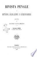 Rivista penale di dottrina, legislazione e giurisprudenza