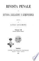 Rivista penale di dottrina, legislazione e giurisprudenza