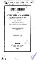 Rivista periodica dei lavori della Regia Accademia di Scienze, Lettere ed Arti in Padova