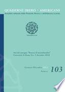 Rivista Quaderni Ibero Americani n. 103 - gennaio dicembre 2012