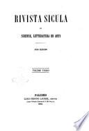 Rivista sicula di scienze, letteratura ed arti