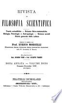 Rivista speciale di opere di filosofia scientifica