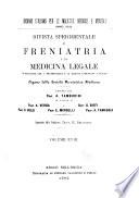 Rivista sperimentale di freniatria e medicina legale delle alienazioni mentali