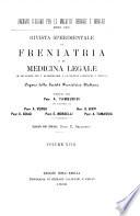 Rivista sperimentale di freniatria e medicina legale delle alienazioni mentali