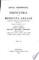 Rivista sperimentale di freniatria e medicina legale delle alienazioni mentali