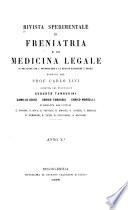 Rivista sperimentale di freniatria e medicina legale delle alienazioni mentali