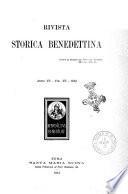 Rivista storica benedettina pubblicazione illustrata di storia e letteratura monastica