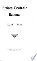 Rivista teatrale italiana d'arte lirica e drammatica