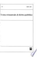 Rivista trimestrale di diritto pubblico