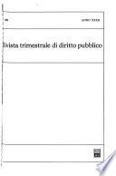 Rivista trimestrale di diritto pubblico