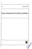 Rivista trimestrale di diritto pubblico