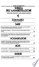 Rivista trimestrale di scienza della amministrazione