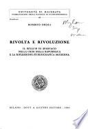 Rivolta e rivoluzione