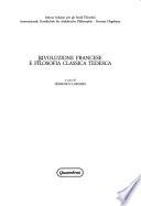 Rivoluzione francese e filosofia classica tedesca