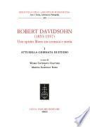 Robert Davidsohn (1853-1937)