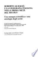 Roberto Almagià e la geografia italiana nella prima metà del secolo