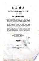 Roma nell'anno 1838 descritta da Antonio Nibby