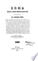 Roma nell'anno 1838